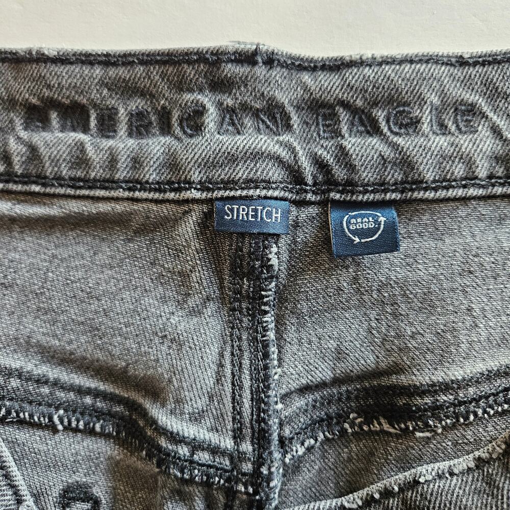 American Eagle High Rise Relaxed Straight‎ Jeans Plus Size 18 Casual Neutral - Picture 9 of 13